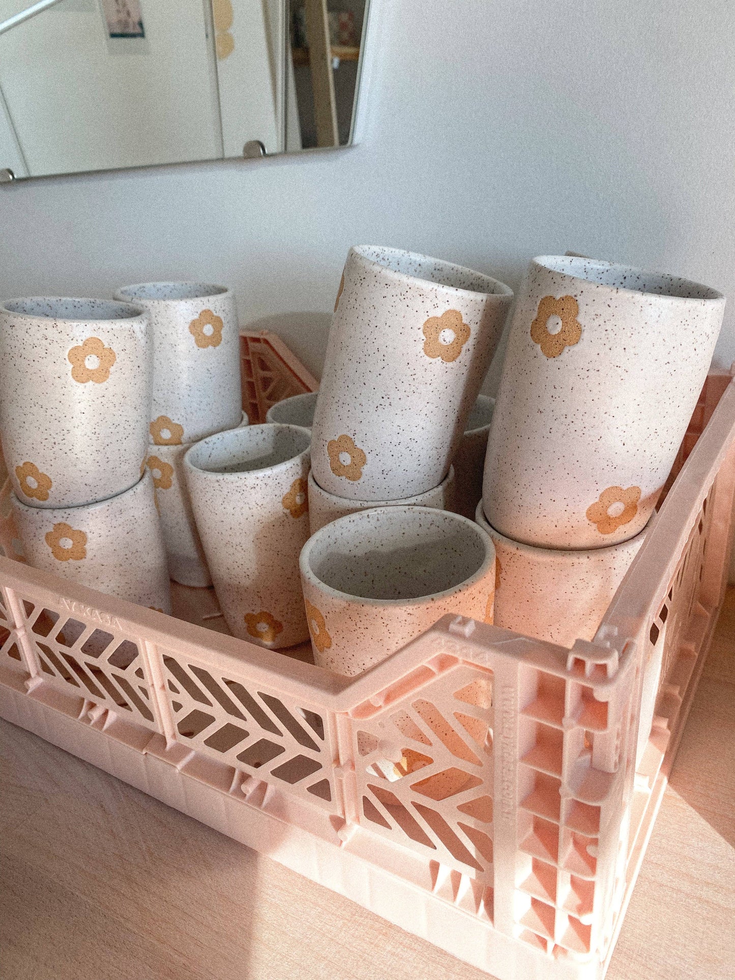 Daisy cup (Tall/White)