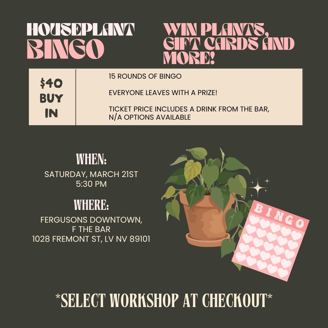 Houseplant bingo, 3/21