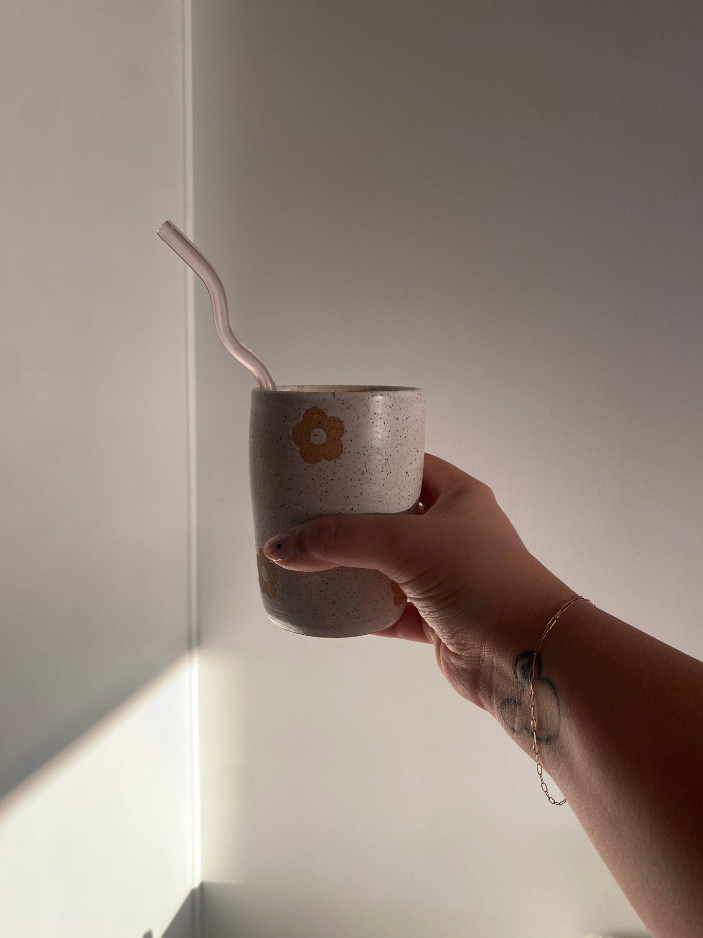 Daisy cup (Tall/White)