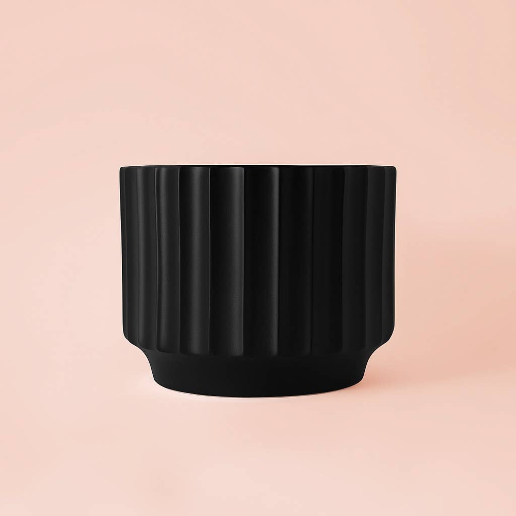 Monroe Planter | Black - 8 inch