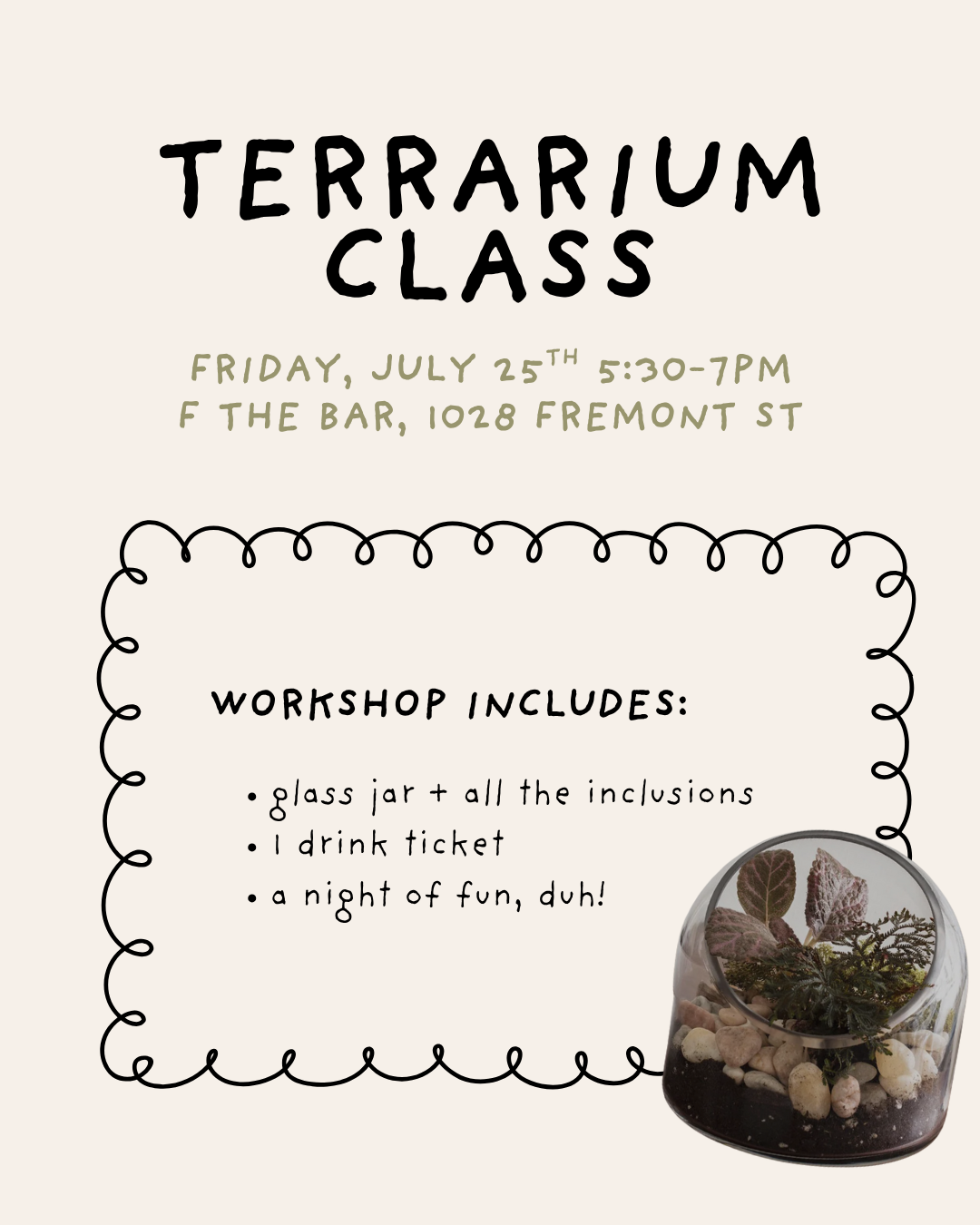 Terrarium Workshop