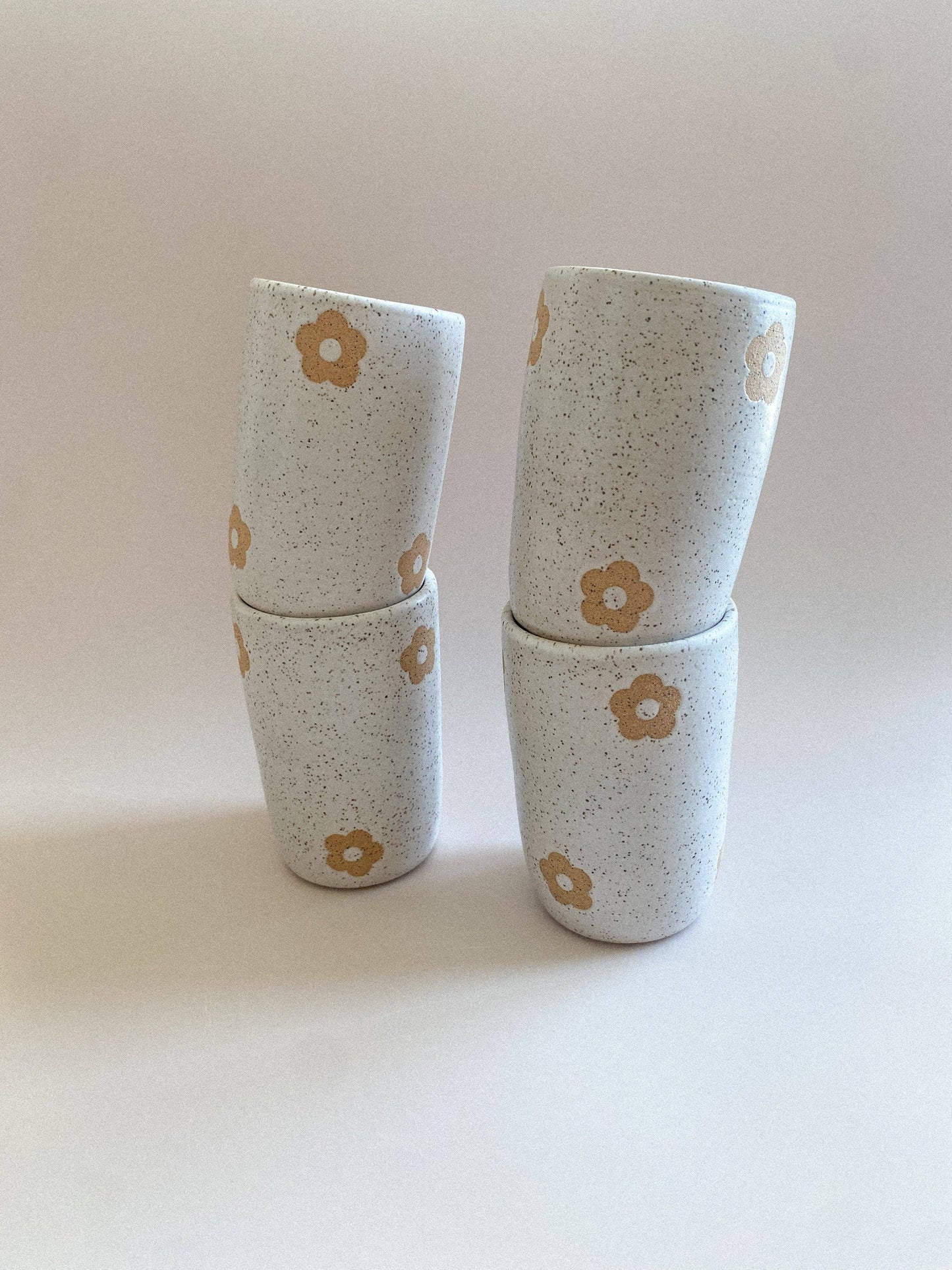 Daisy cup (Tall/White)