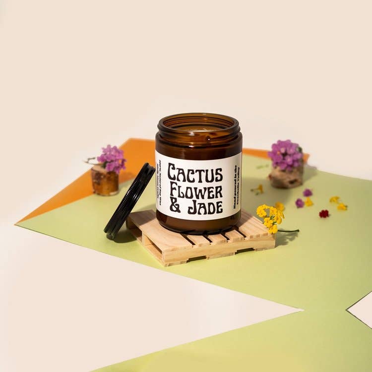 Cactus Flower & Jade Candle