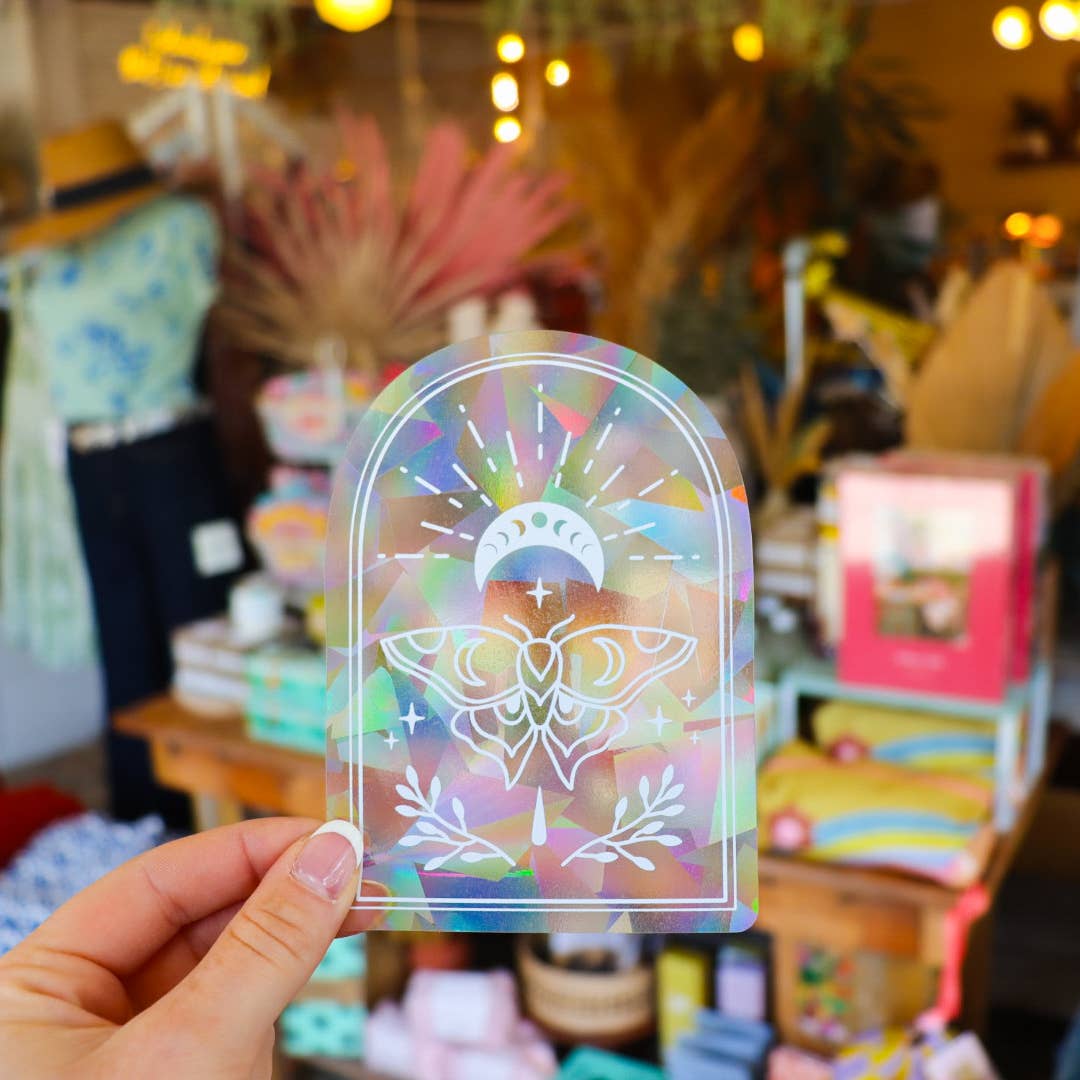 Mystical Moth Suncatcher Rainbow Maker Sticker Sun Catcher