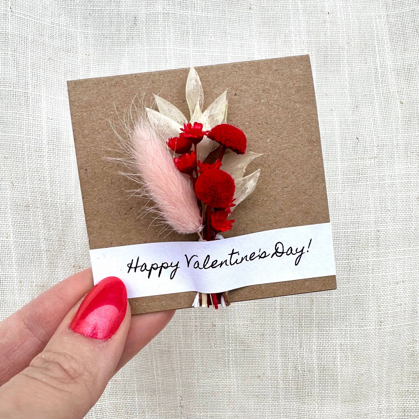 Mini Dried Floral Bouquet Card