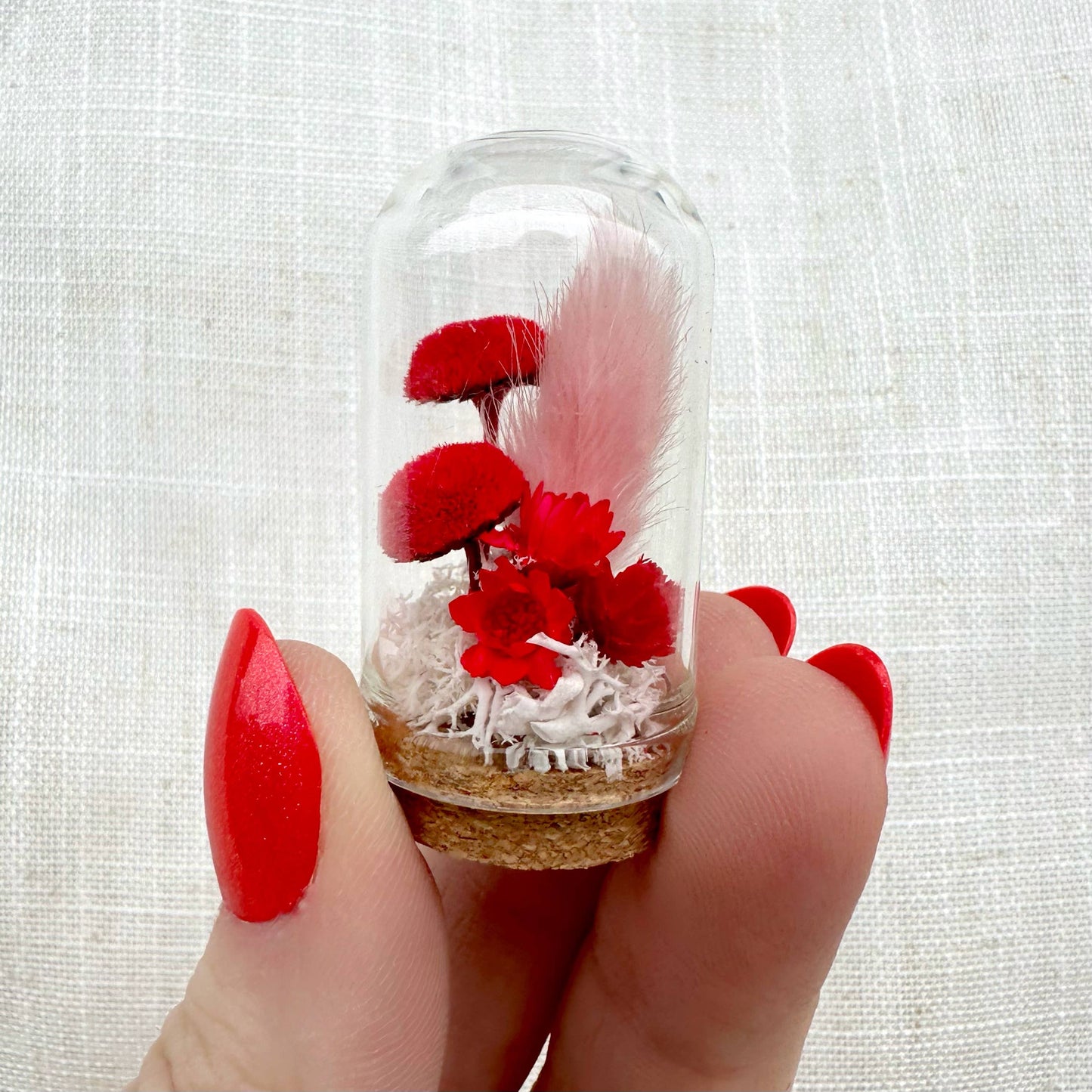 Mini Terrarium Floral Apothecary Jar