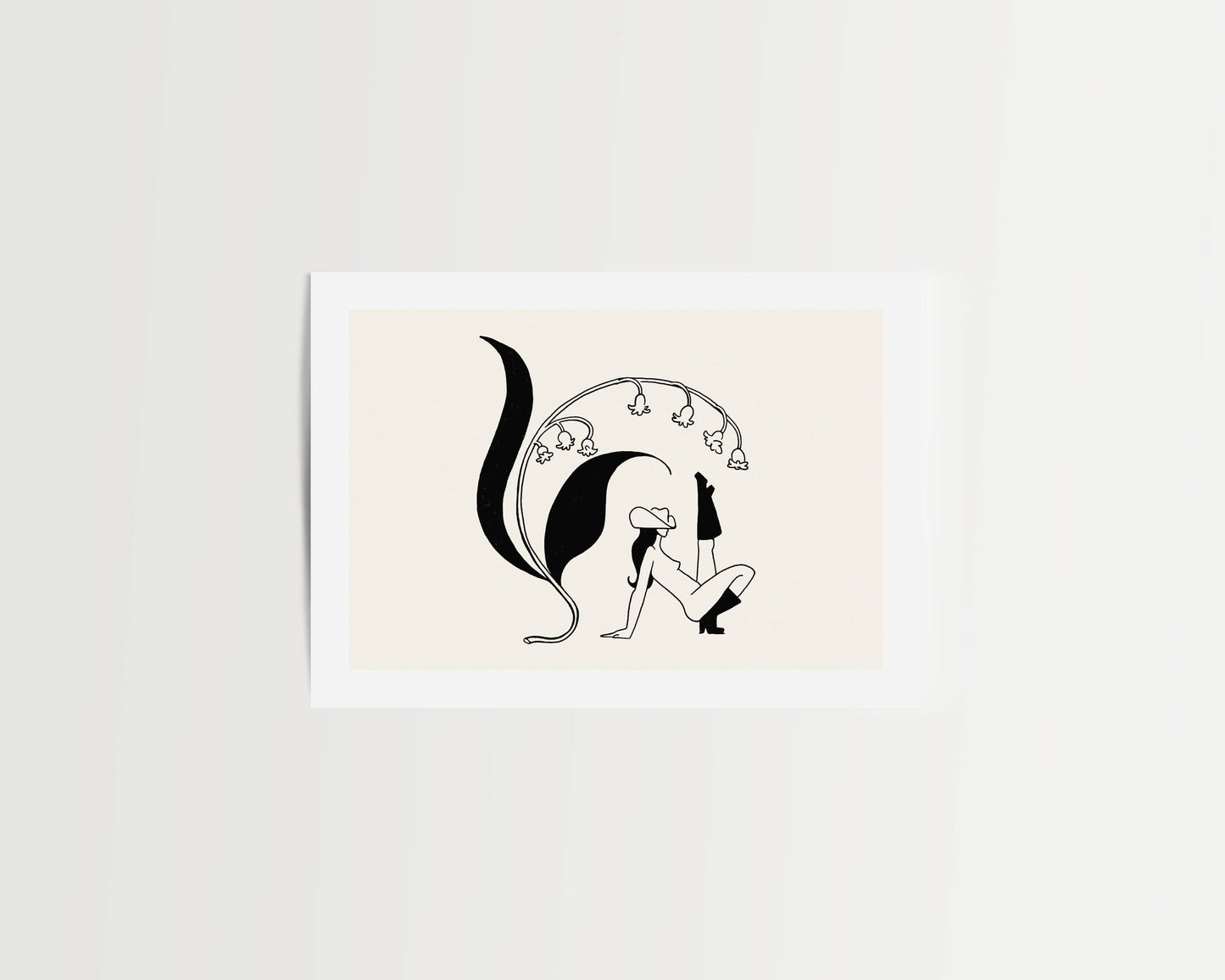 Lily of the Valley Cowgirl & Botanical Western Giclée Print