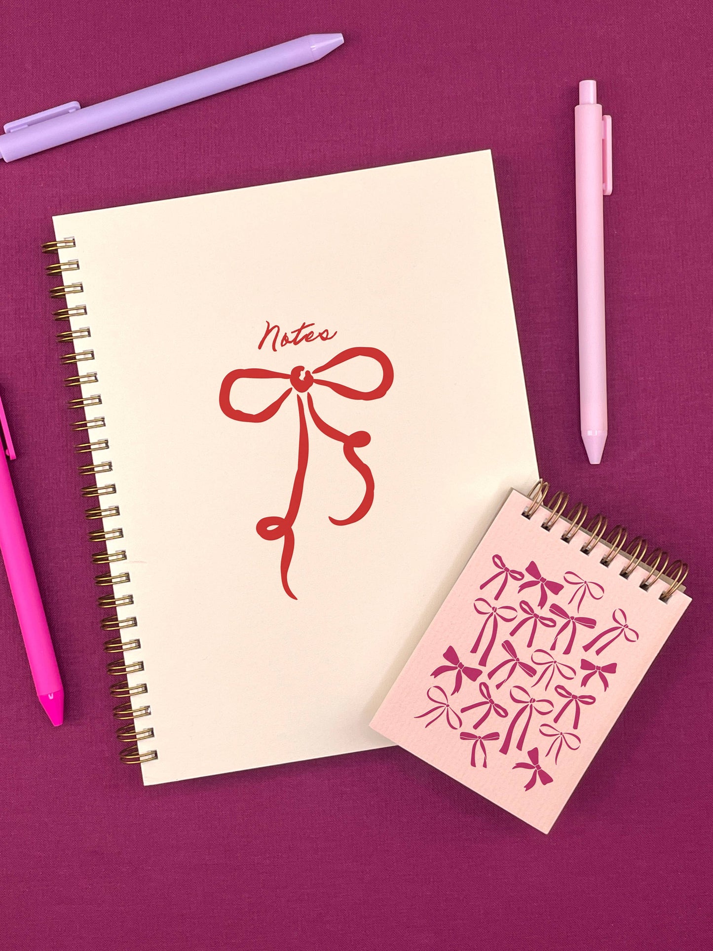 Notes Bow Journal: Lined Notebook