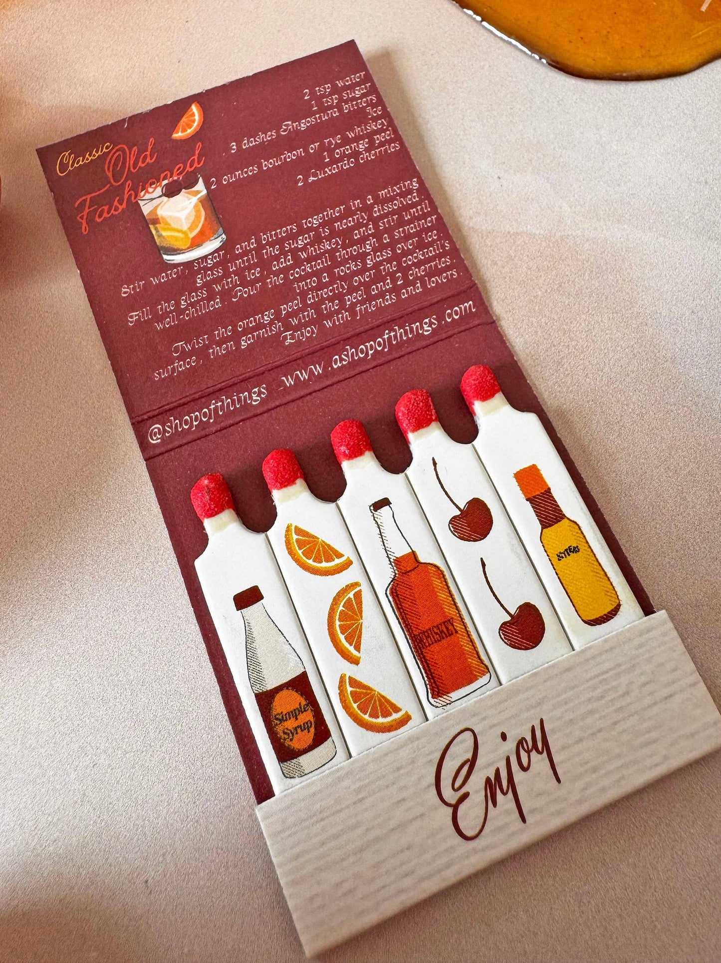 Old Fashioned Matchbook