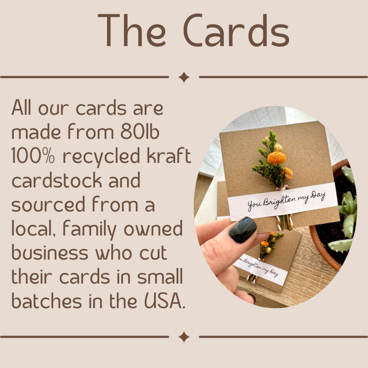 Mini Dried Floral Bouquet Card