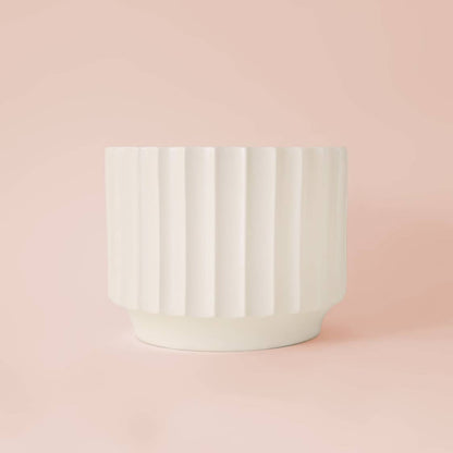 Monroe Planter | Vintage White - 8 inch