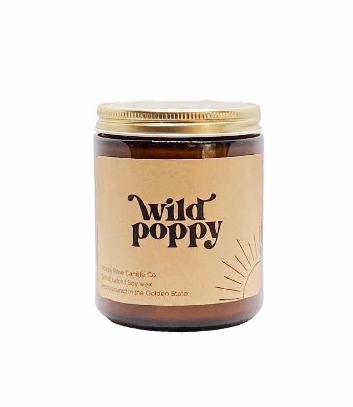 Wild Poppy Candle