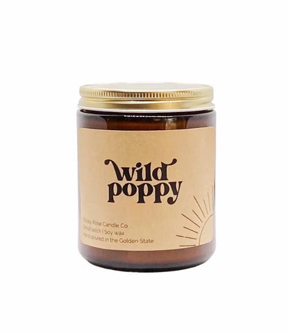 Wild Poppy Candle