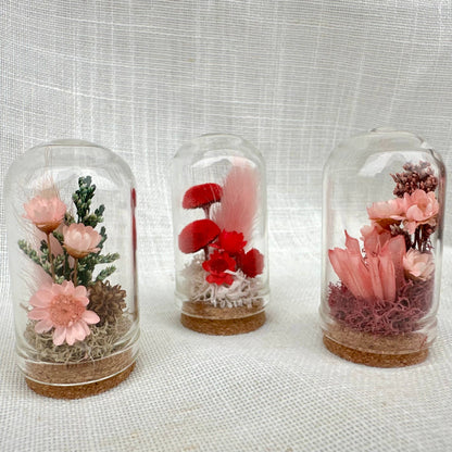 Mini Terrarium Floral Apothecary Jar