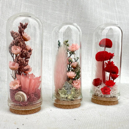 Mini Terrarium Floral Apothecary Jar