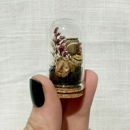Immortal Curse Mini Terrarium Halloween Floral Cloche