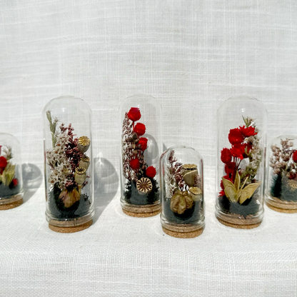Dark Academia Mix Mini Dried Floral Terrarium Curio Jar