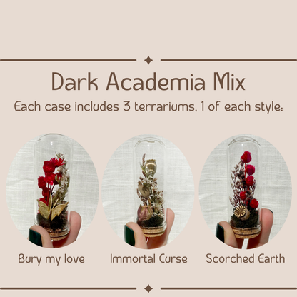 Dark Academia Mix Mini Dried Floral Terrarium Curio Jar