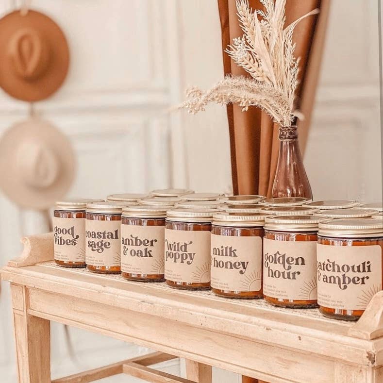 Dream Weaver - Boho candle - lavender coconut wax candle 